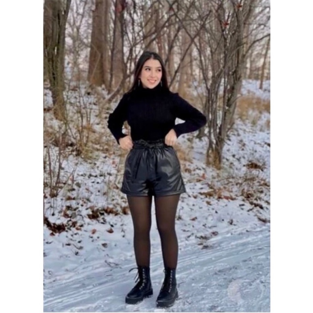 ◾️3/$25 Fleeced Lined Solid Thermal Tights Stockings